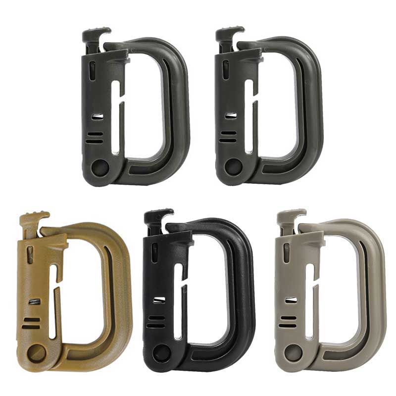 Snap Fastener Setter - Mosquetón Grimloc Molle, anillo de bloqueo