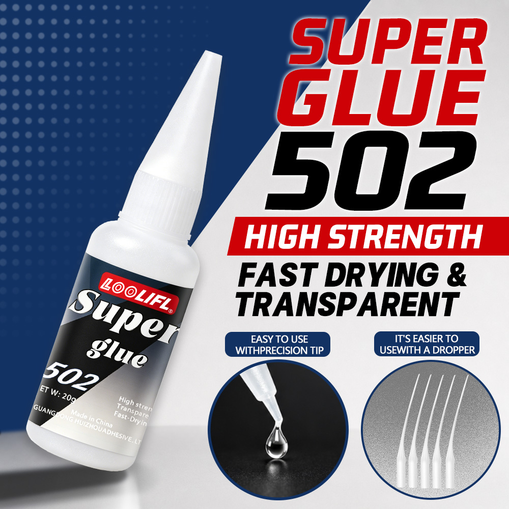 Contact Cement Leather - Loolifl-502-20Ml Adhesivo de Cianoacrilato Transparente Instantáneo