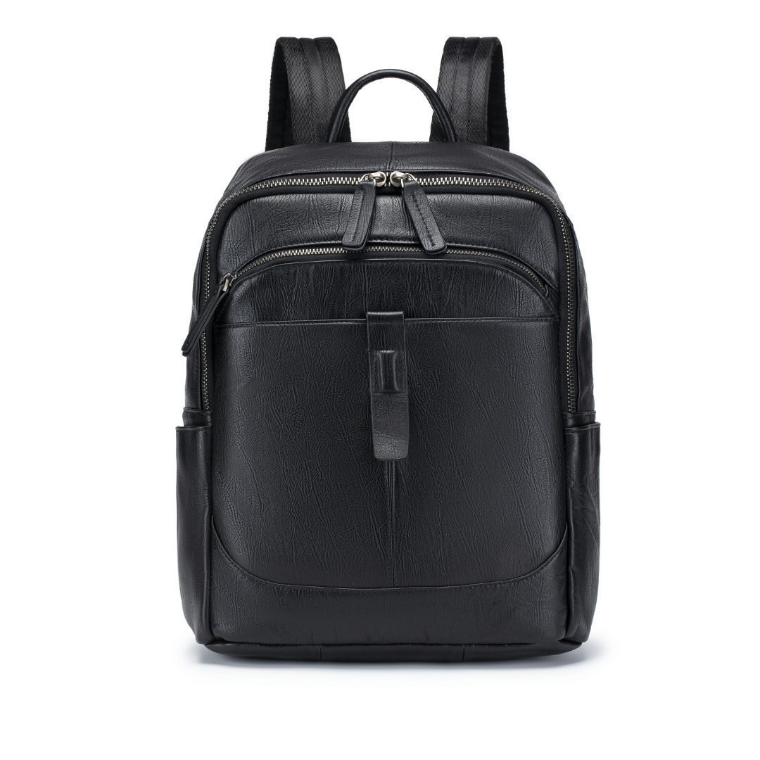Leather Work Rucksack Mens - Mochila de Cuero Genuino para Hombre,