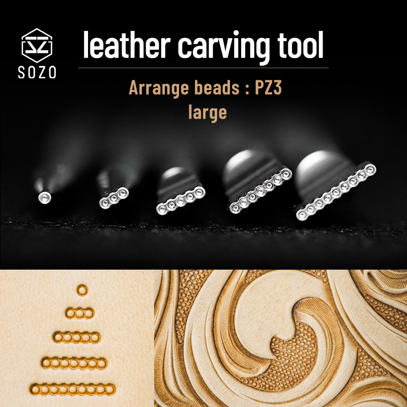 Leatherwork Embossing - SOZO-Herramienta de tallado de cuero PZ3,