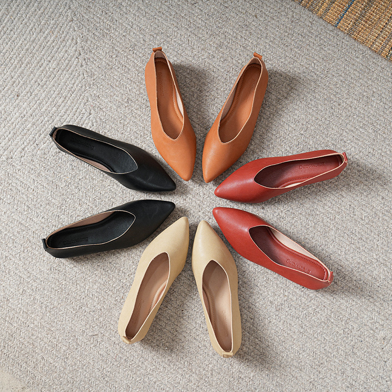Leather Work Women Shoes - Zapatos de Trabajo de Cuero Suave