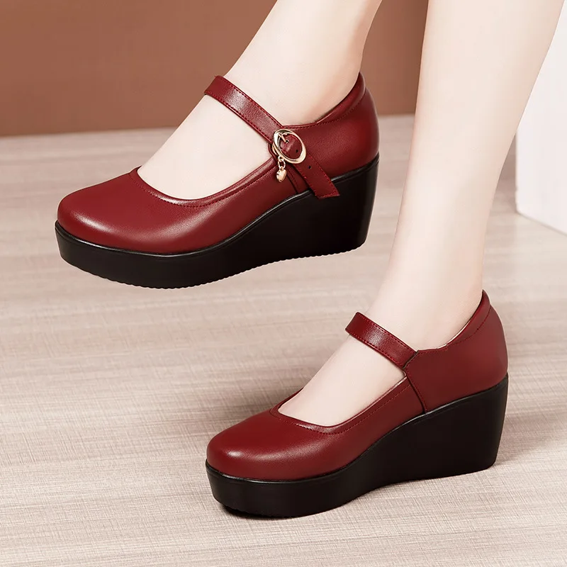 6cm tamaño pequeño 32-43 Vinta - Leather Work Women Shoes reseña y precio
