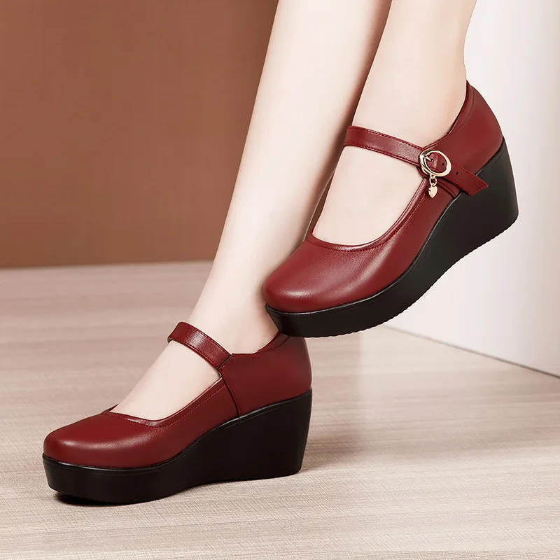 6cm tamaño pequeño 32-43 Vinta - Leather Work Women Shoes reseña y precio