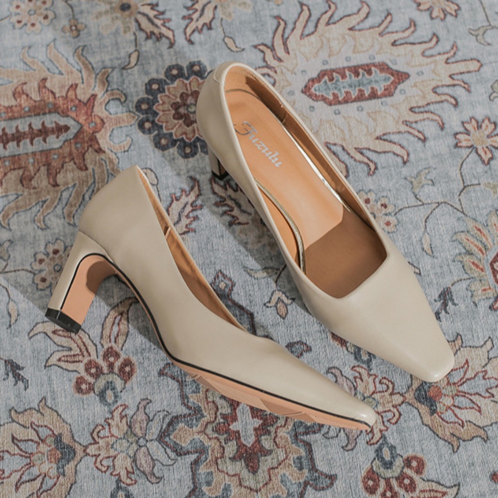 Tacones altos, nuevos zapatos  - Leather Work Women Shoes reseña y precio