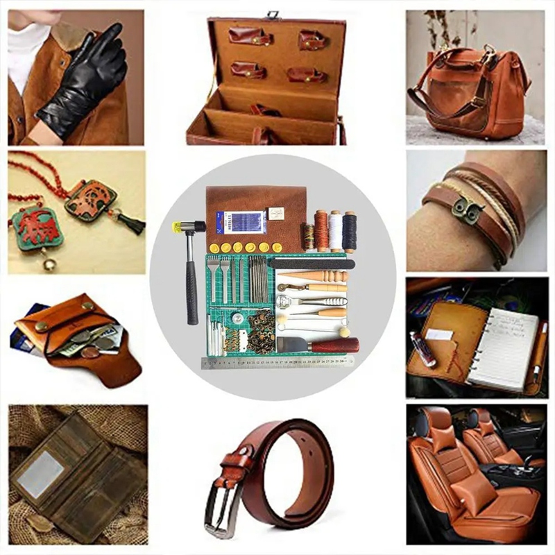 Juego de herramientas de cuero - Leatherwork Manual reseña y precio