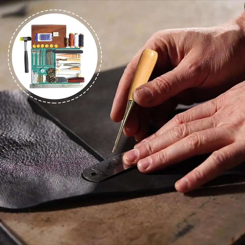 Juego de herramientas de cuero - Leatherwork Manual reseña y precio