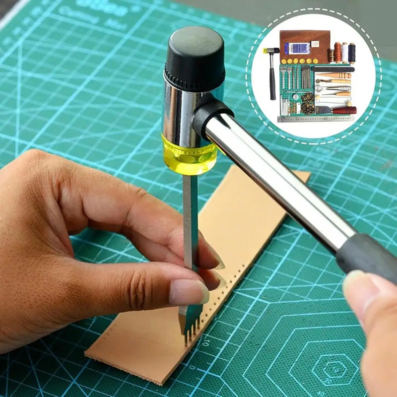 Juego de herramientas de cuero - Leatherwork Manual reseña y precio