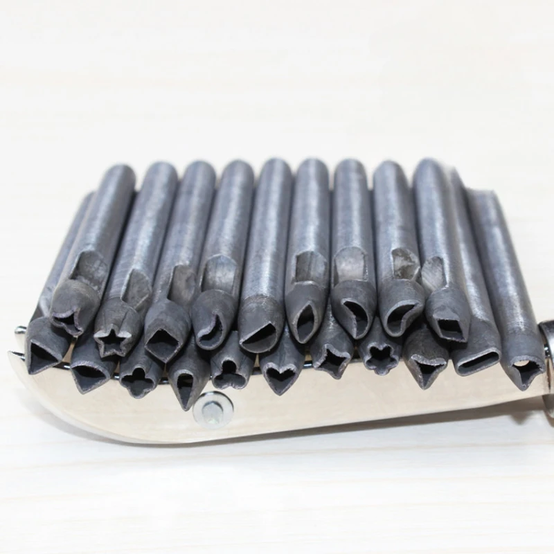 20 piezas de punzones de hierr - Leatherwork Manual reseña y precio