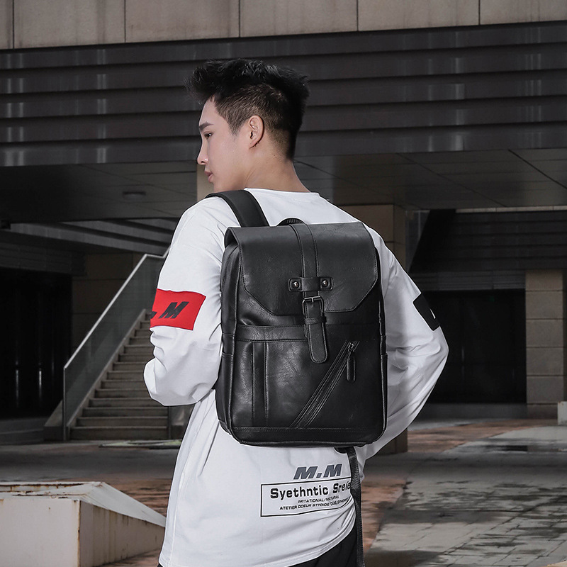 Mochila de Cuero Estampada de  - Leather Work Rucksack Mens reseña y precio