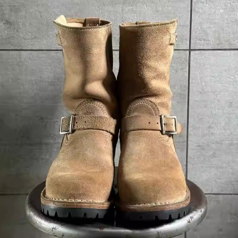 Botas de trabajo caqui de terc - Leather Works Belt reseña y precio