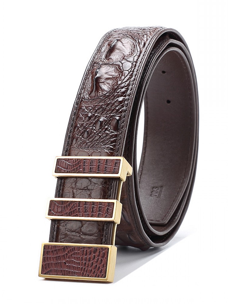 Cinturón de piel auténtica de  - Leather Works Belt reseña y precio