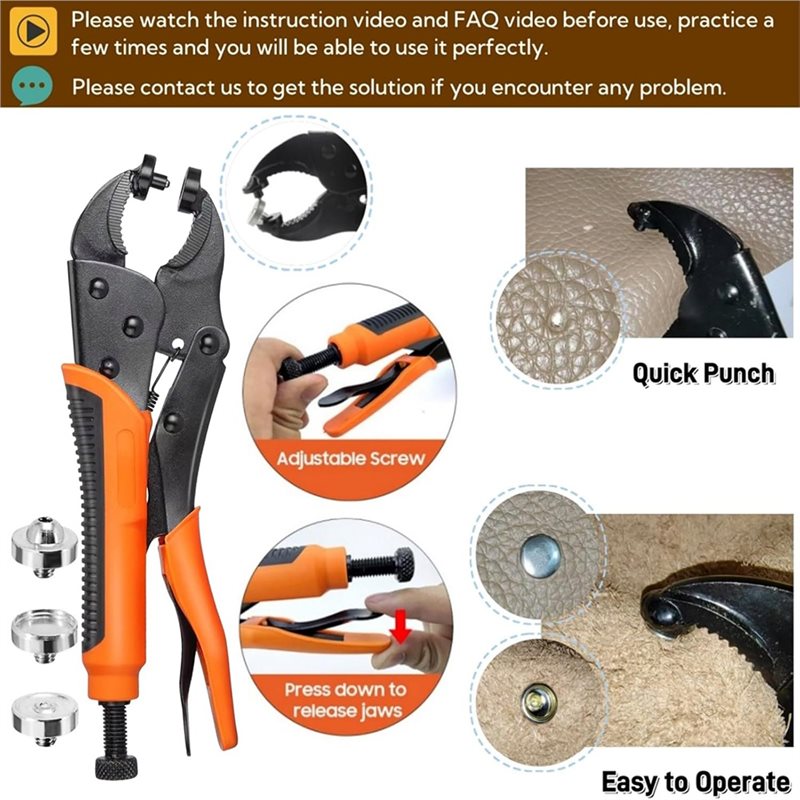 Kit de herramientas de fijació - Snap Fastener Setter reseña y precio