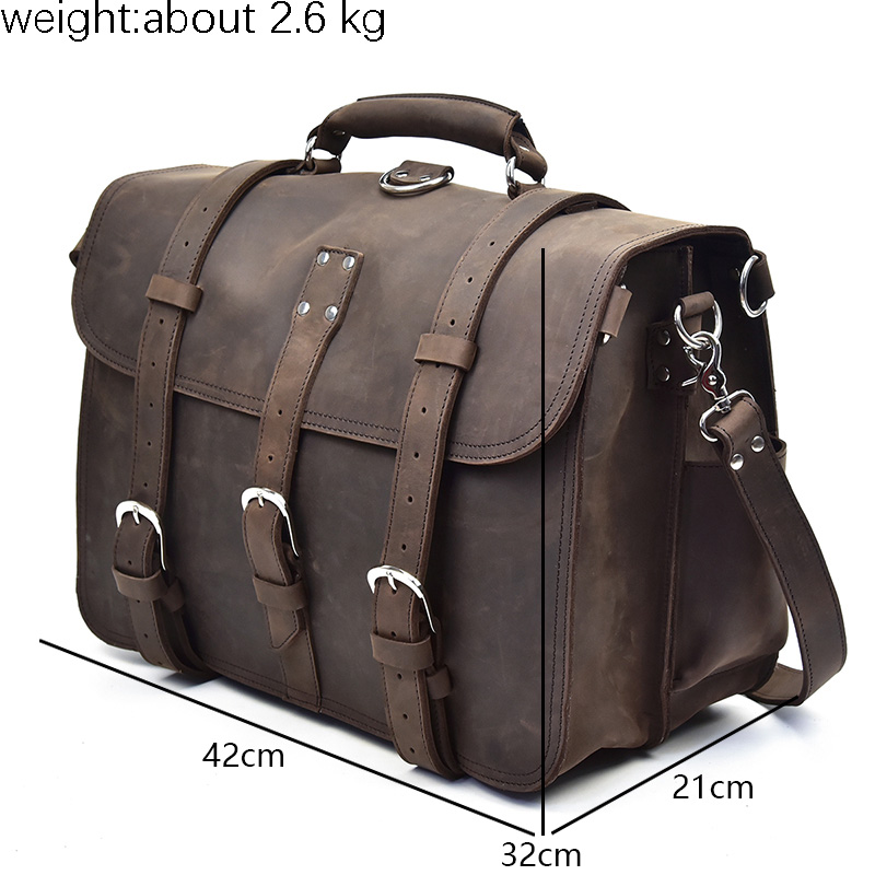 Crazy Horse-mochila gruesa de  - Leather Work Rucksack Mens reseña y precio