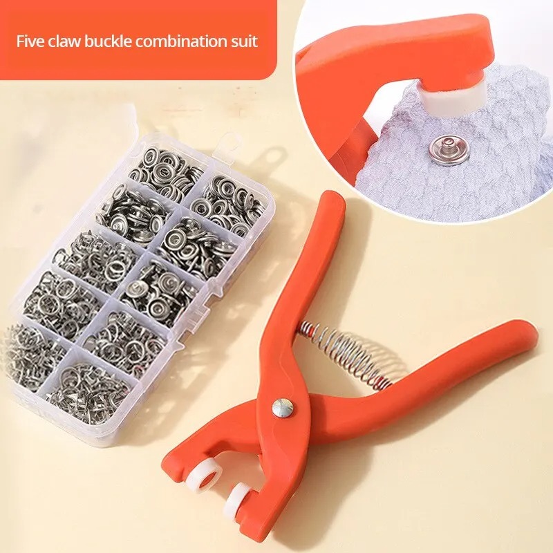 50 botones metálicos de presió - Snap Fastener Setter reseña y precio